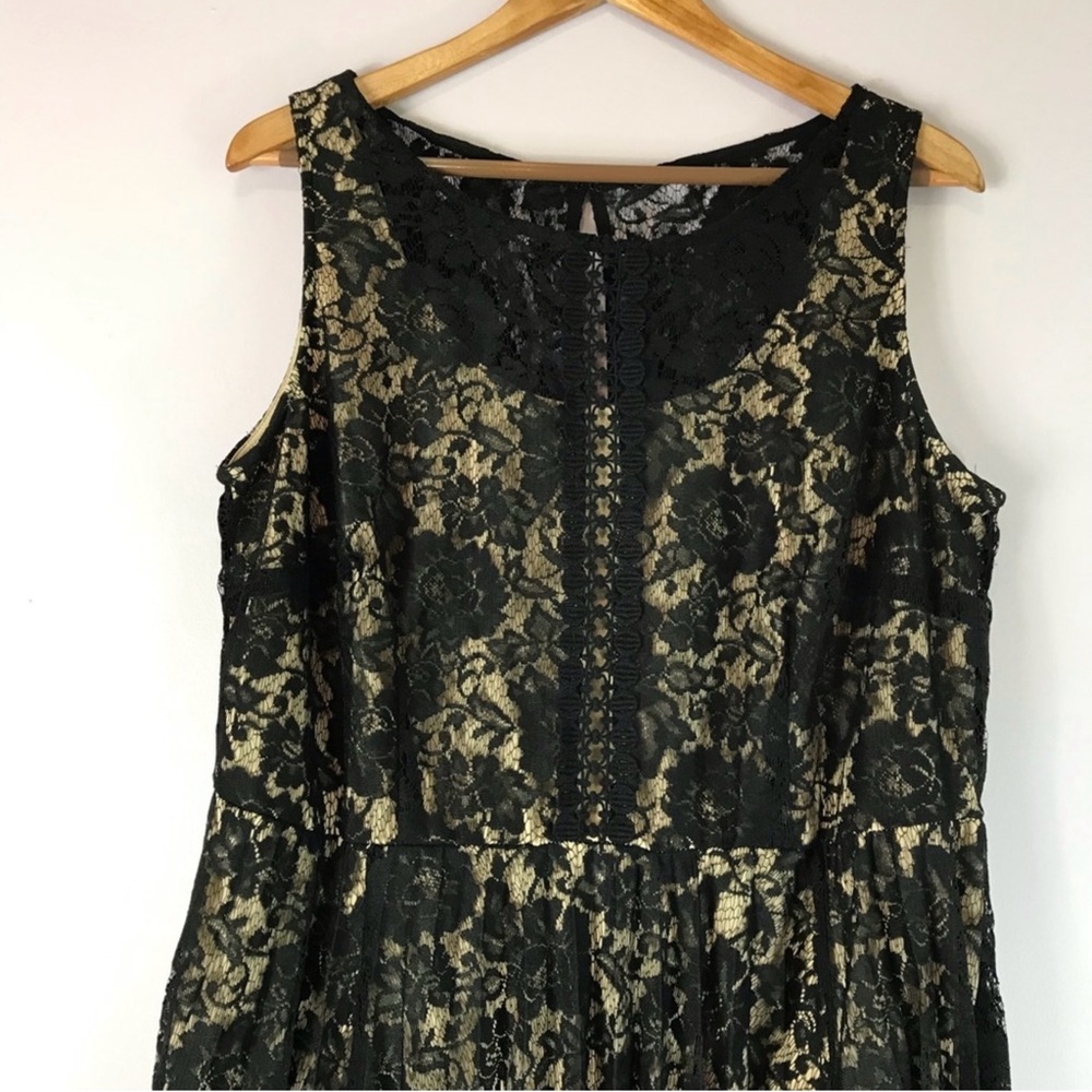 Lane Bryant Black Lace Fit and Flare Dress 18W - Picture 5 of 10